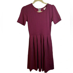 LULAROE AMELIA STRIPED DRESS